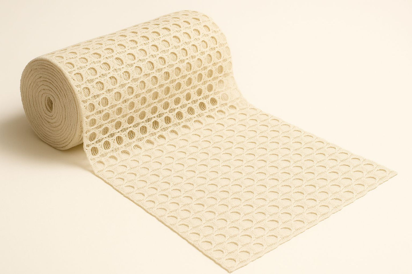 Polka Weave Cotton Lace Fabric – 44” Width – Dyeable Guipure Lace Fabric