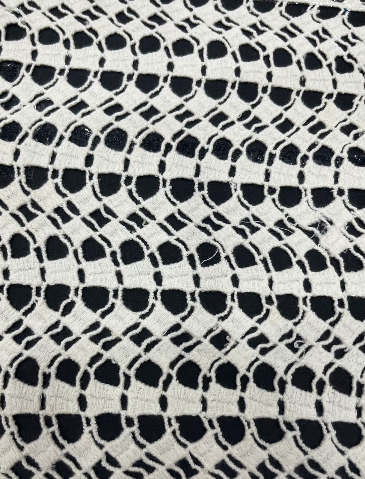 Wave Grid – Premium 44” Pure Cotton GPO Lace Fabric
