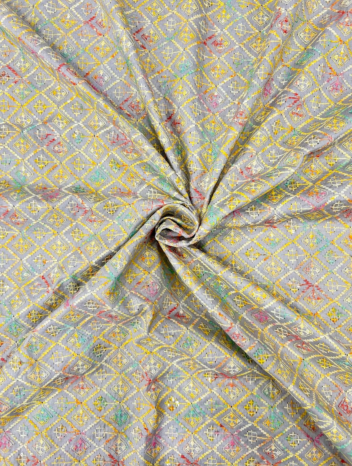 Premium multicolour ethnic fabric shown alongside boys kurta, perfect for wedding collections, festive season outfits, and kids traditional clothing shopping