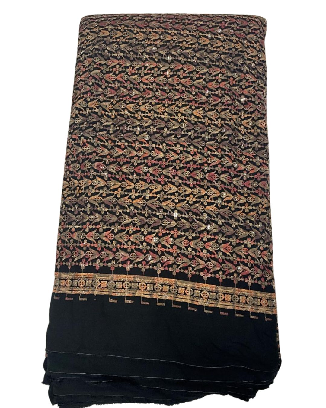 Men’s Kurta fabric sequins work with Digital print