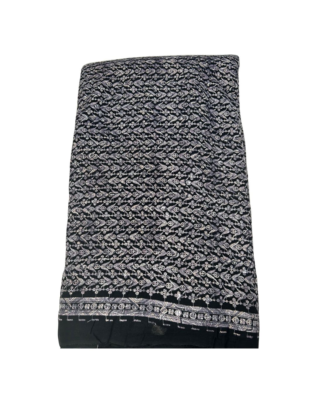 Men’s Kurta fabric sequins work with Digital print