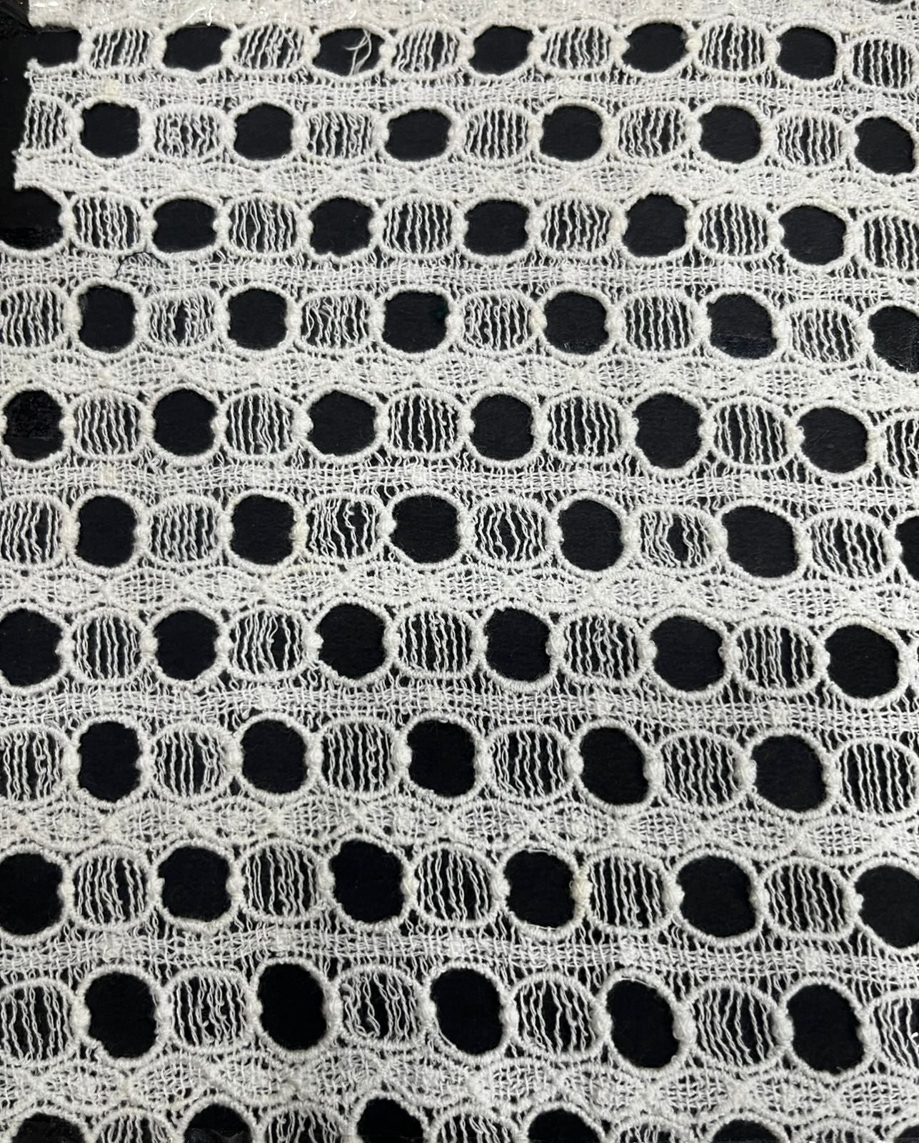 Polka Weave Cotton Lace Fabric – 44” Width – Dyeable Guipure Lace Fabric