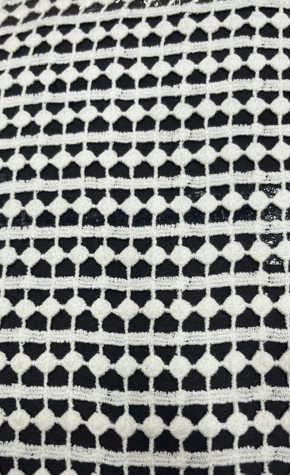 Geometric Charm” – 44” GPO Cotton Lace Fabric