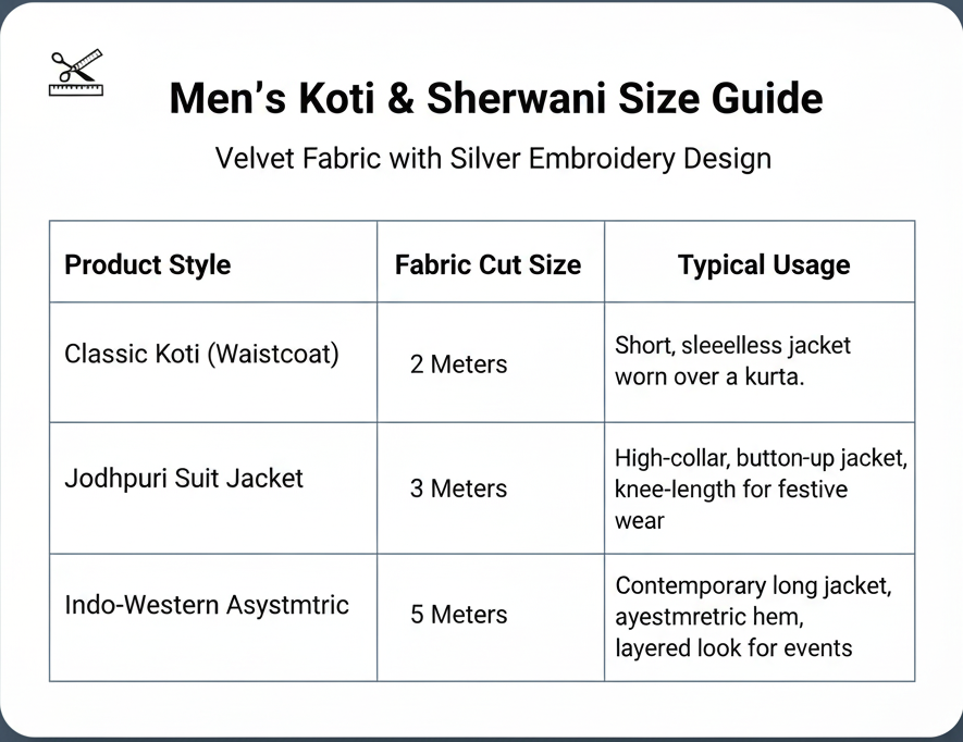 Premium Black Sequin & Thread Embroidered Velvet Fabric