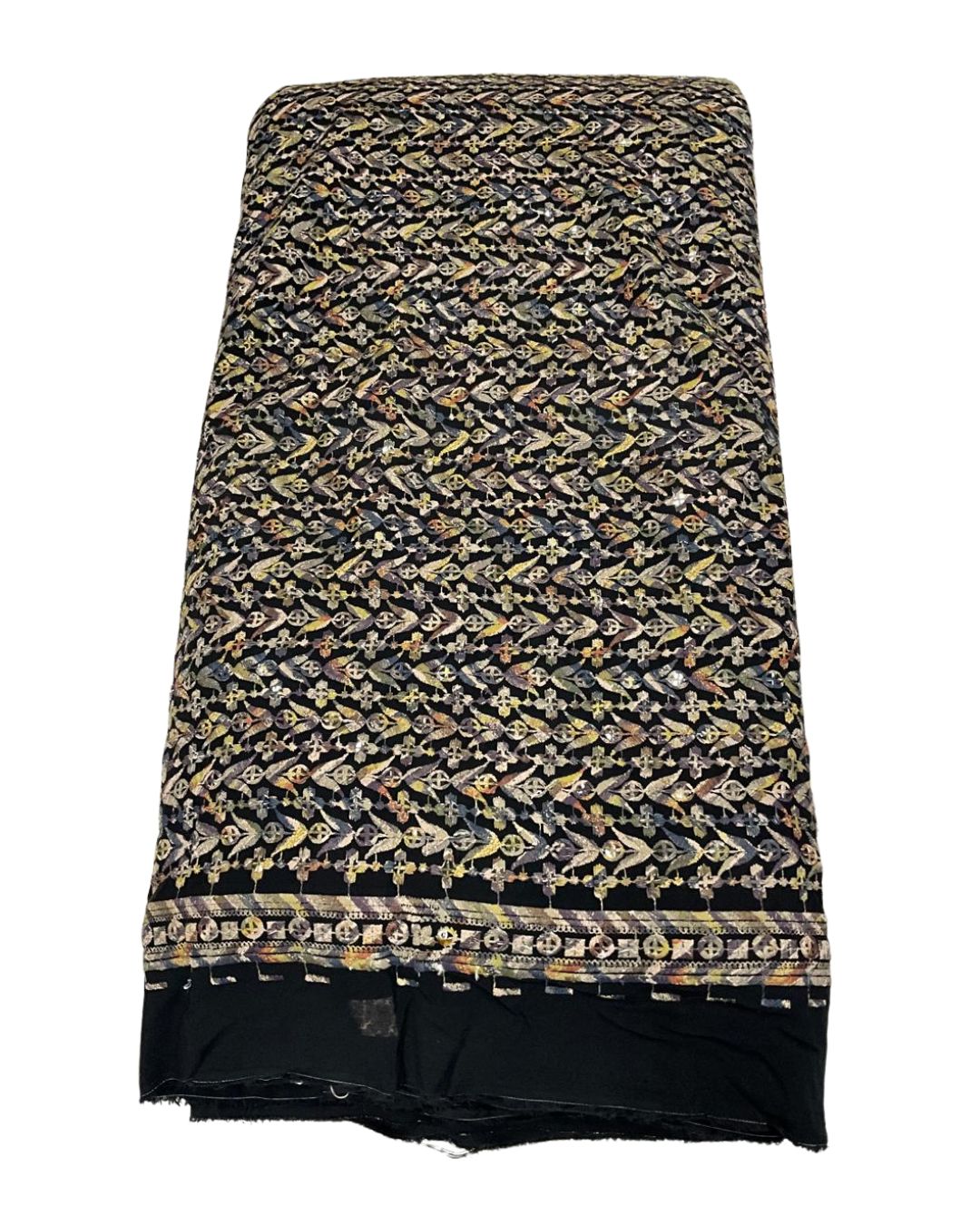 Men’s Kurta fabric sequins work with Digital print