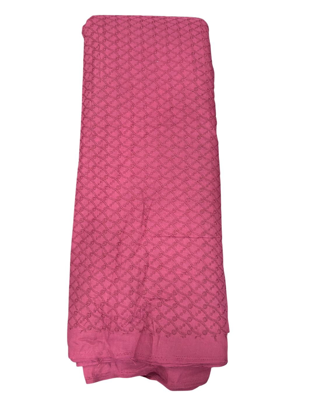 Cotton Men’s Kurta Fabric – Pagdi Design Embroidery (58” Width, Pastel   Maroon)