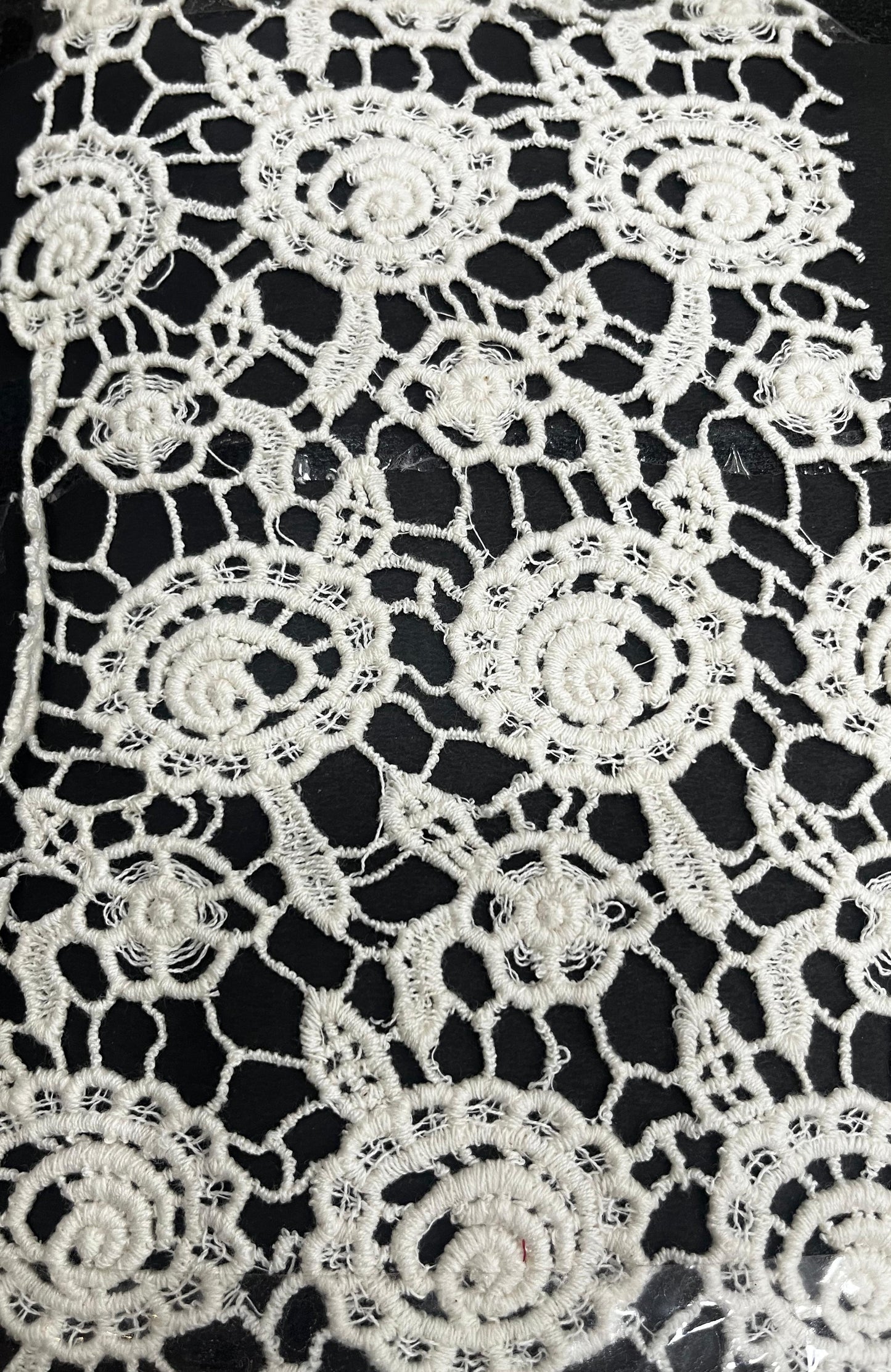 Spiral Bloom GPO Lace Fabric – 44” Width – Dyeable